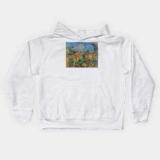 Montagne Sainte-Victoire Seen from the Bibemus Quarry by Paul Cezanne Kids Hoodie